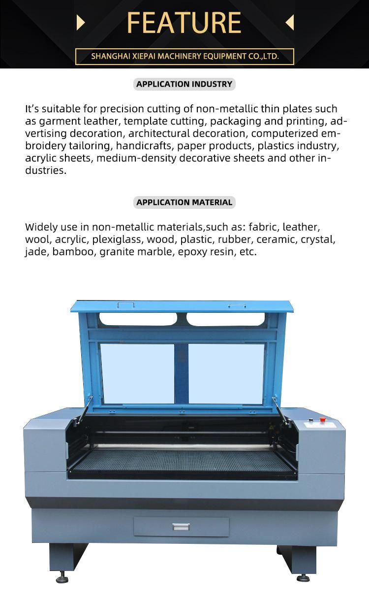 100W 150W 4060 1060 1390 Stencil Paper Fabric Wood Acrylic Plywood Leather Rubber CO2 Laser Cutting Engraving Machine