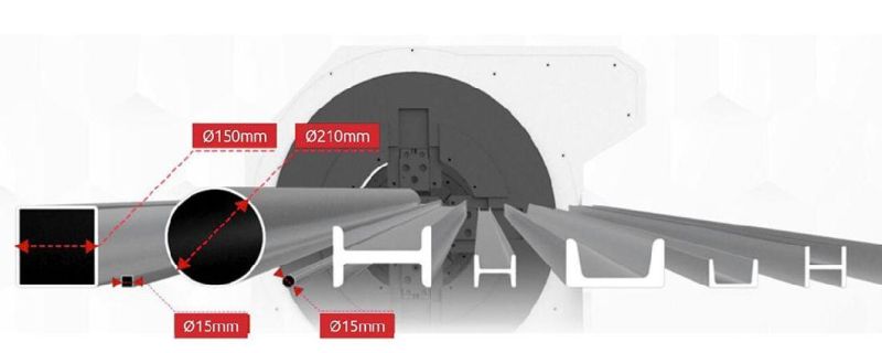 Professional Tube Cutting Machine for Stainless Steel Carbon with Raycus/Ipg