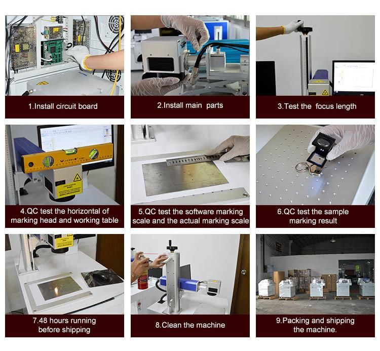 Laser Marking Machine with Rotary Aixs on Gold Silver