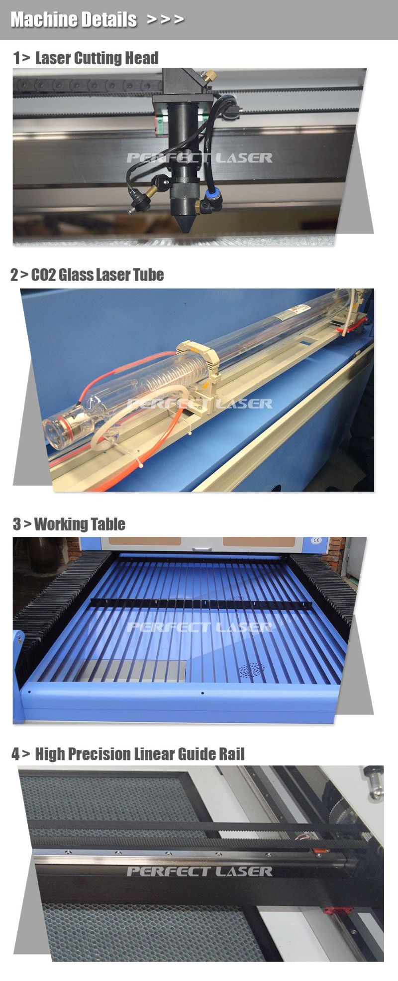 CO2 Laser Engraving Cutting Machine for Acrylic/Plastic/Wood /PVC