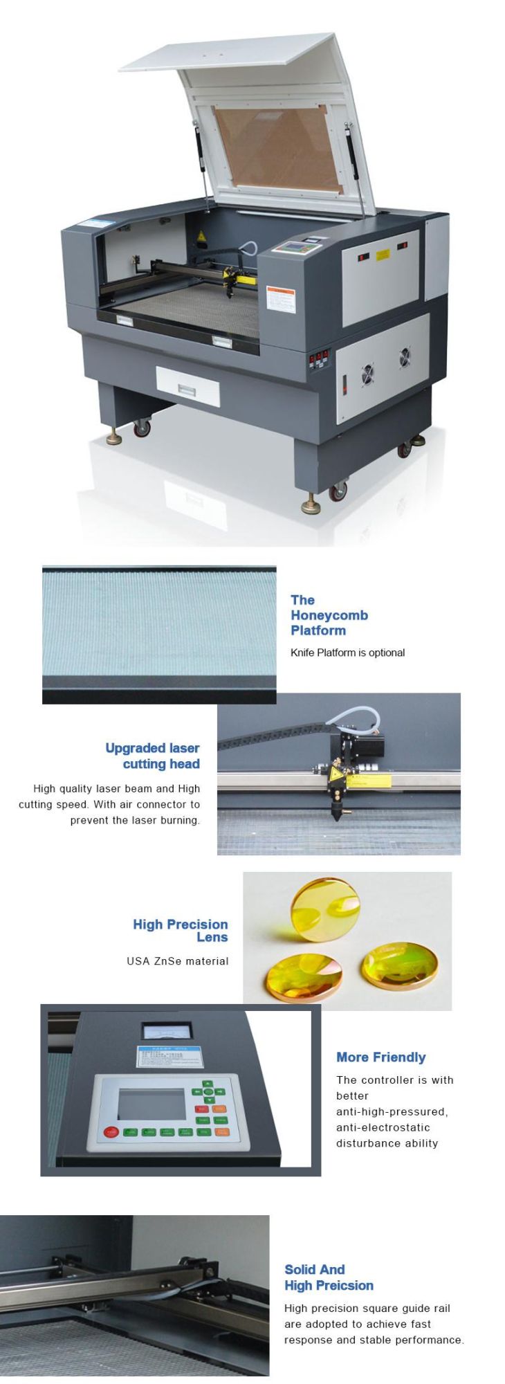 100W 1390 Standard CO2 Laser Engraver for Wood