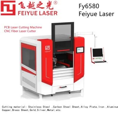 Fy6580s Feiyue Laser PCB Laser Cutting Machine Metal SUS NdFeB Aluminum Stainless Steel Ss Laser Cutting Machine Price CNC Fiber Laser Cutter