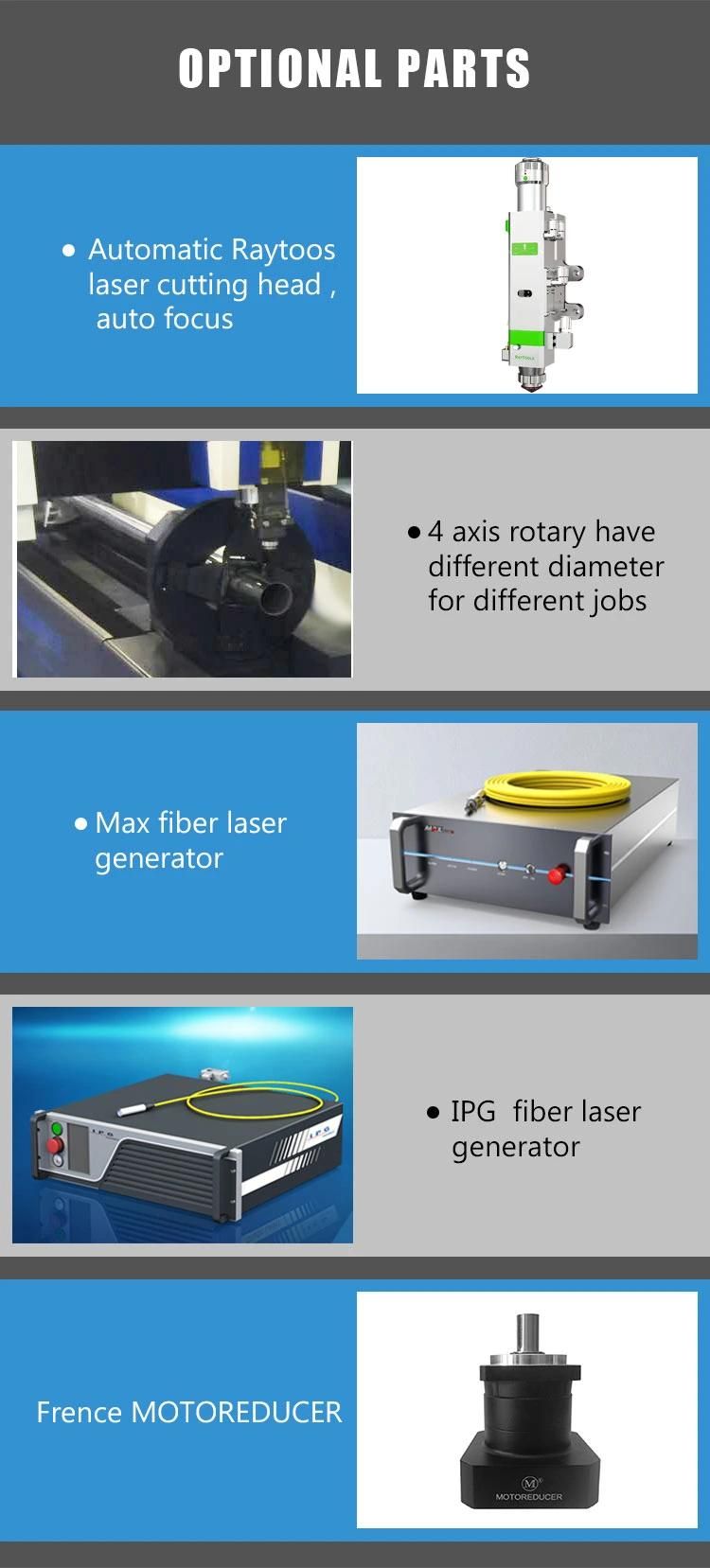 CNC Metal Cutting Machine Square and Round Pipe Cutter Tube Fiber Laser Cutting Machines