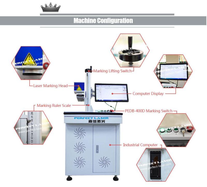 Ring Ear Tag Jewelry Color Laser Etching Fiber Laser Marking Machine for Metal