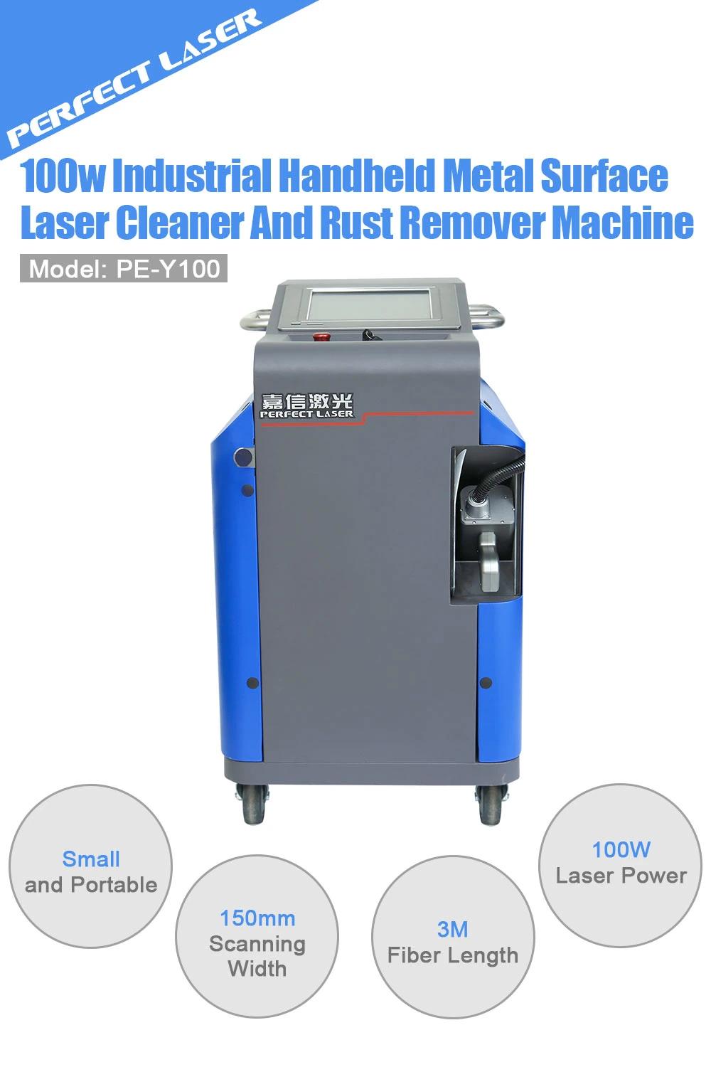 Handheld 100W Metal Laser Rust Removal Cleaning Machine