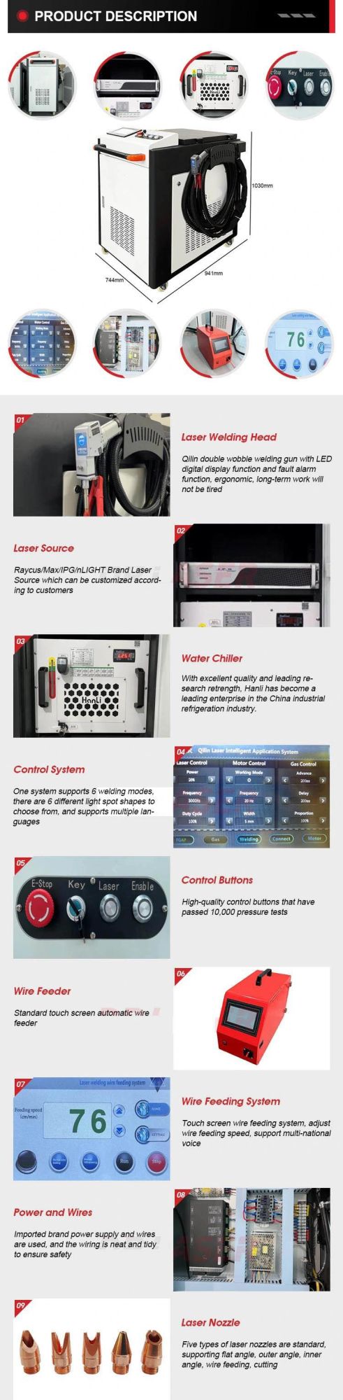 Factory Direct Hand-Held Continuous Laser Welding Machine, Stainless Steel Door and Window Laser Welding Machine