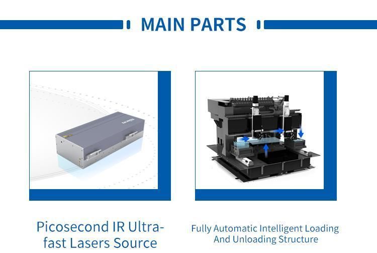 Picosecond Laser Cutting Machine for Glass Gold and Silver