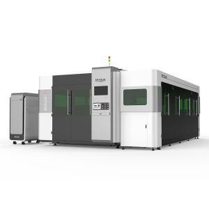 1000W Economic High Efficiency Pipe Plate Whole Cover Exchange Platform Metal Fiber Laser Cutter for Carbon/Aluminum/Stainless/Brass 3015gr