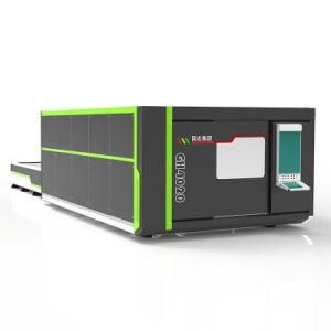 Protective Cover 4000W CNC Fiber Laser Metal Cutting Machine with Exchange Table