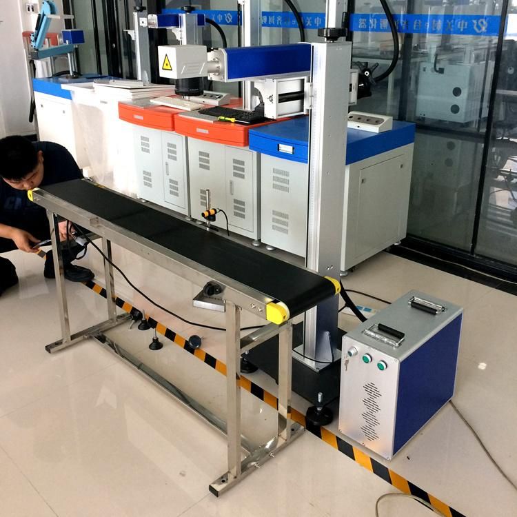 20W 30W 50W 60W 100W High Speed Raycus Jpt Ipg Flying Fiber Laser Marking Machine for Assembly Line