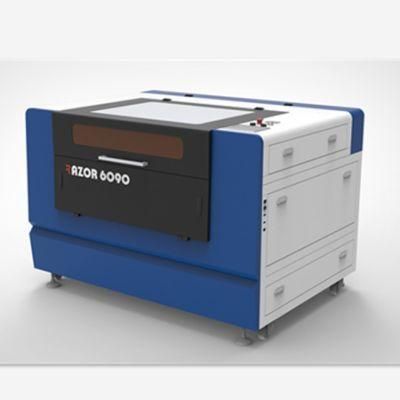 Reci Glass Tube 60W 80W 100W Acrylic Plywood Leatherccloth Stone Glass CO2 Laser Engraving Cutting Machine 6090 9060 with Ruida