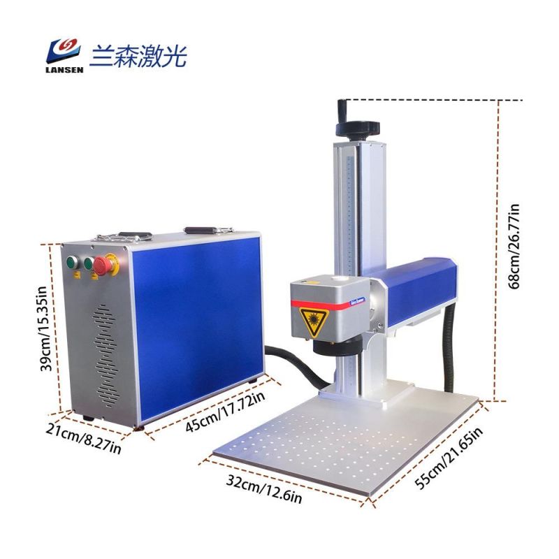 Economical Cheap Mini Small Split Fiber Laser Marking Machine Price