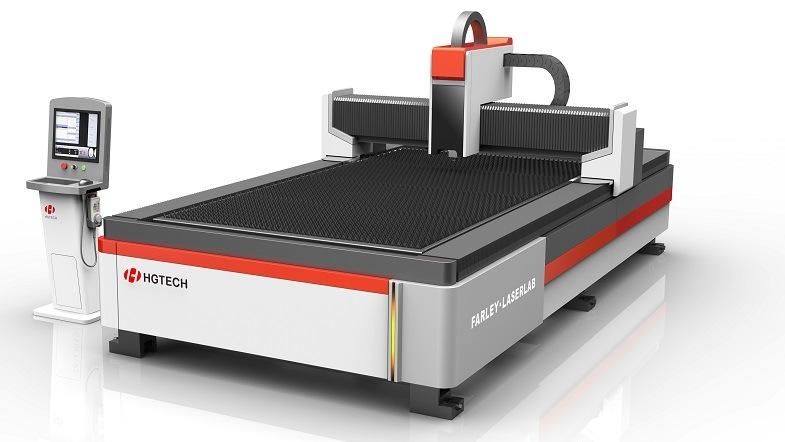 Hgtech GF3015 High Efficiency 6m 8m 3000W CNC Laser Pipe Cutting Machine Laser Cut Stainless Steel Tube Aluminum Tube