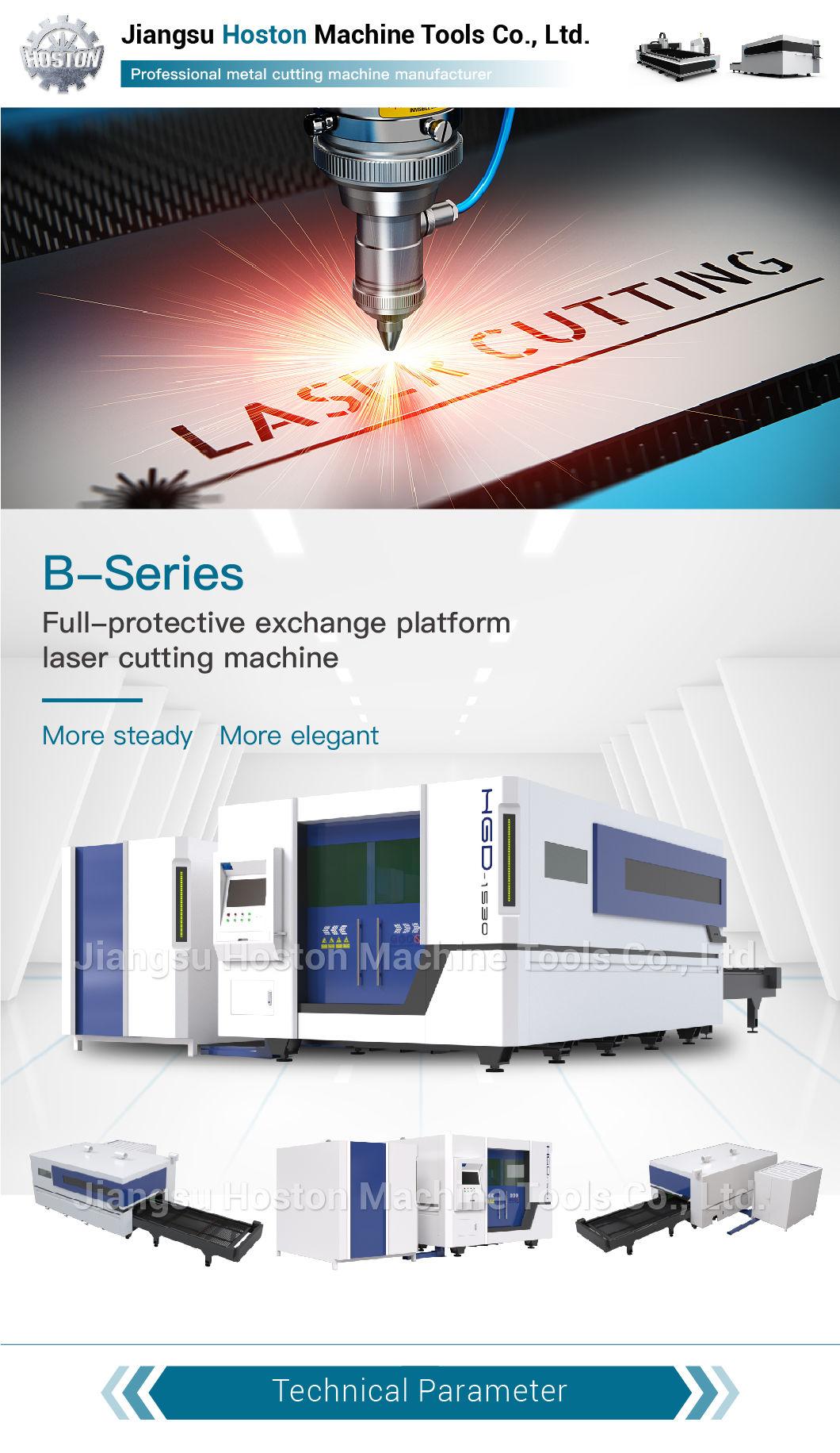 Ipg Raycus Double Exchange Platform Laser Cutting Machine for Metal Sheet