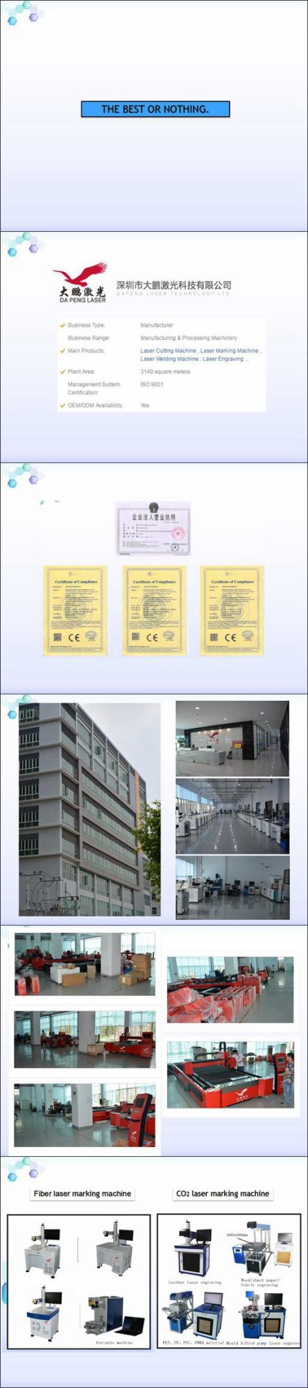 China Fiber Laser Marking Machine for Metal or Nonmetal