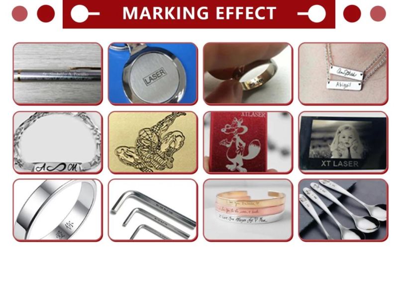 Lueb Portable Desktop Laser Marking Machine Industrial Fast Marking Laser Coding Machine Marking Image/ Date/ Serial Number