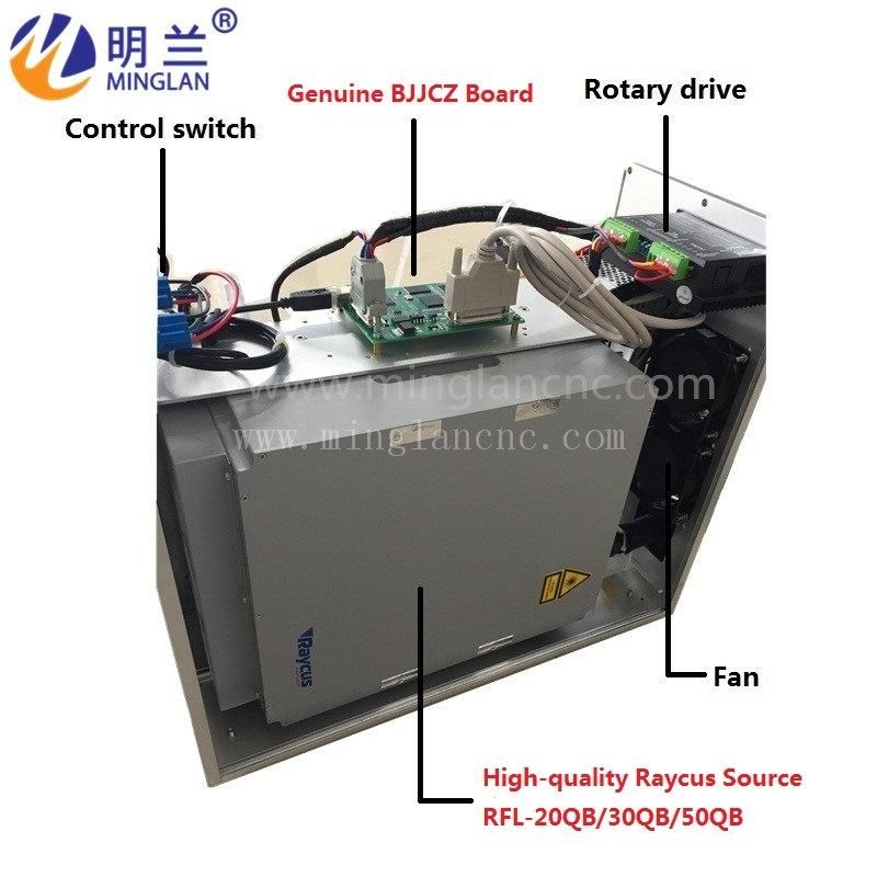 Portable 20W 30W 50W Raycus Laser Source Metal Fiber Laser Marking Machine