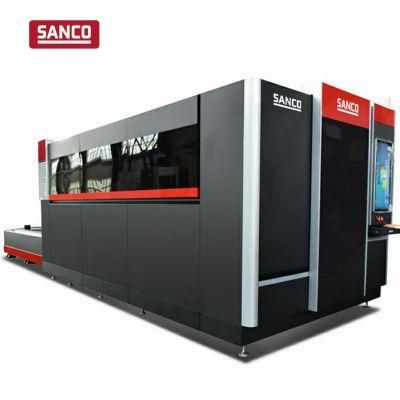 High Efficiency Full Covered Two Exchange Work Table Metal Sheet Laser Cutting Machine