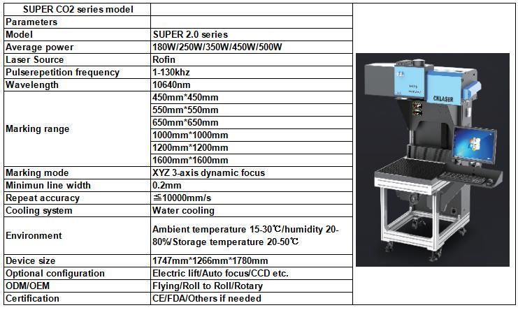 Big Size Metal Marking 3D Fiber Marking Machine