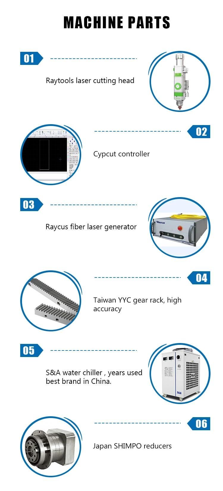 Best Price 1000W 1500W Laser Cutting Machine Raycus Power Laser Metal Cutting Machine Price