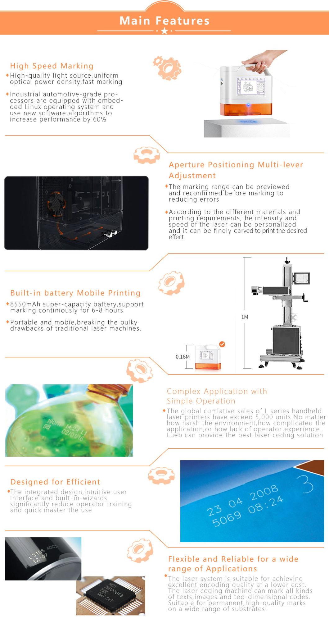 Low Price with High Quality Handhekd Laser Machine for Image Coding