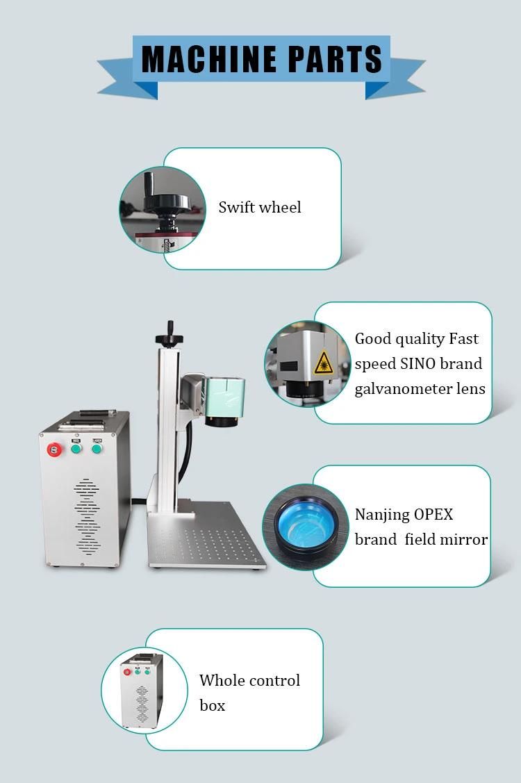 Portable Fiber Laser Marking Machine Feeding Belt Flying Laser Marker