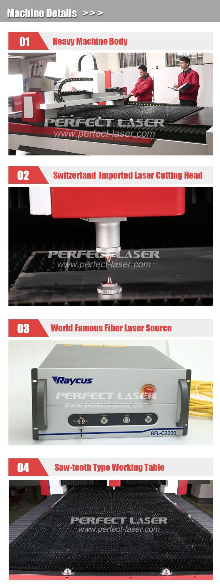 CNC Laser Metal Cutter Stainless Carbon Steel Copper Cutting Machine