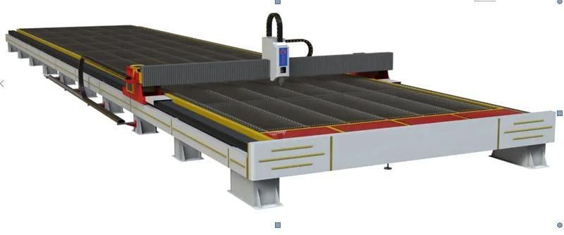Lansun Ground Rail CNC Fiber Laser&Plasma&Flame Functional Cutting Machine Gr6025