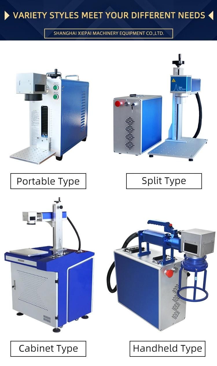 Portable Fiber Laser Marking Machine for Metal Aluminium Steel Coding Nameplate Plate Code