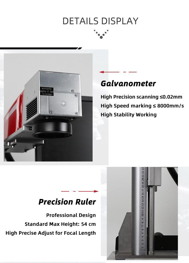 Fiber Laser Marking Machines 20W Laser Marker for Pen with Conveyor Belt