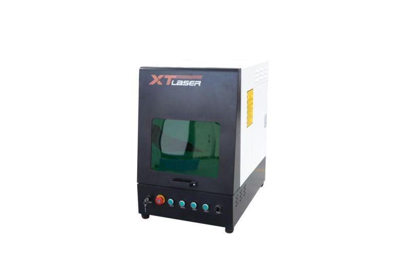 Cabinet Enclosed Fiber Laser Marking Machine for Jewelry Engraving Cutting