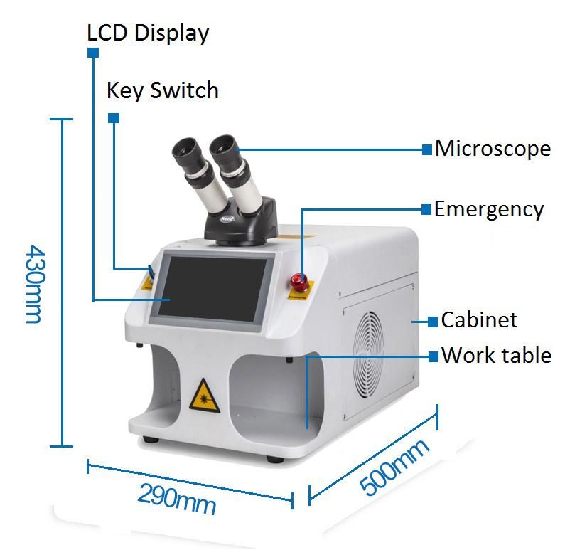 YAG Fiber Laser Spot Welding Machine Gold Laser Welding Machine