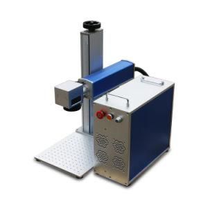 Portable Desktop Split Fiber Laser Marking Machine Cola Can Pen Ring Pendant Laser Cutting Plotter