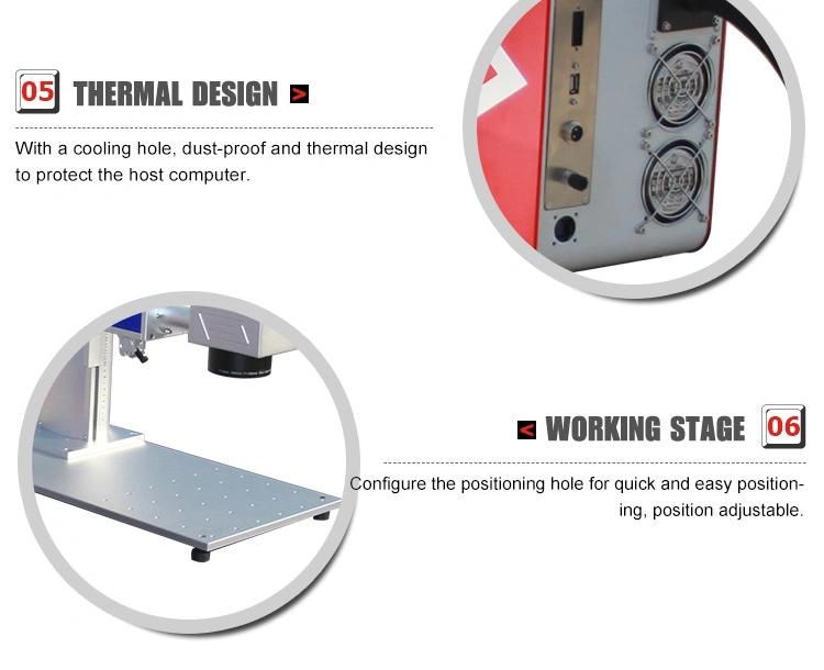 Mini Portable Split Fiber Laser Marker for Logo Tex Marking