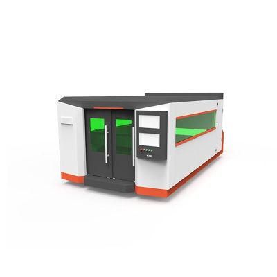 3000W 4000W 6000W Metal Stainless Steel CNC Fiber Laser Cutting Machine Full Cover