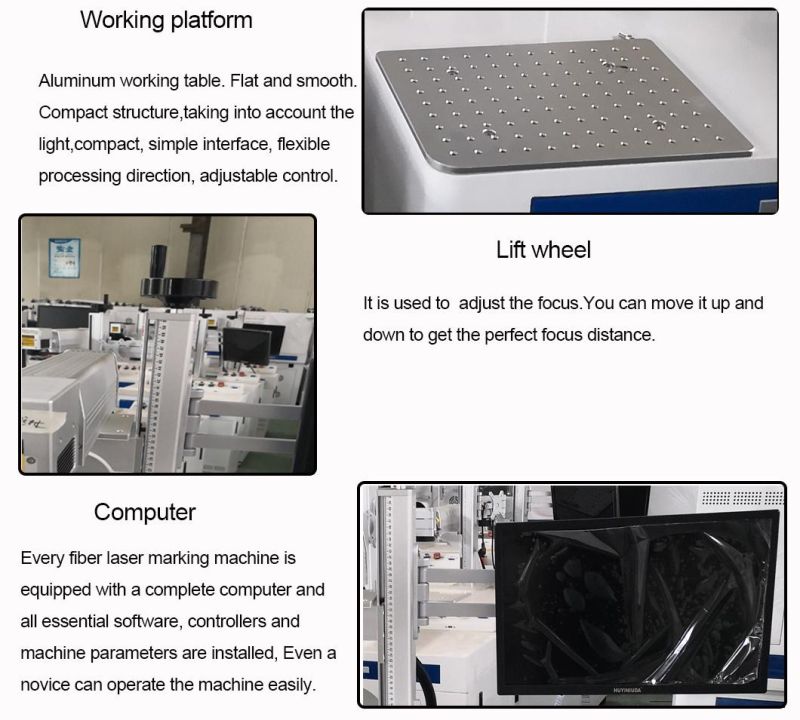 Desktop 30W Fiber Laser Marking Machine Raycus Source