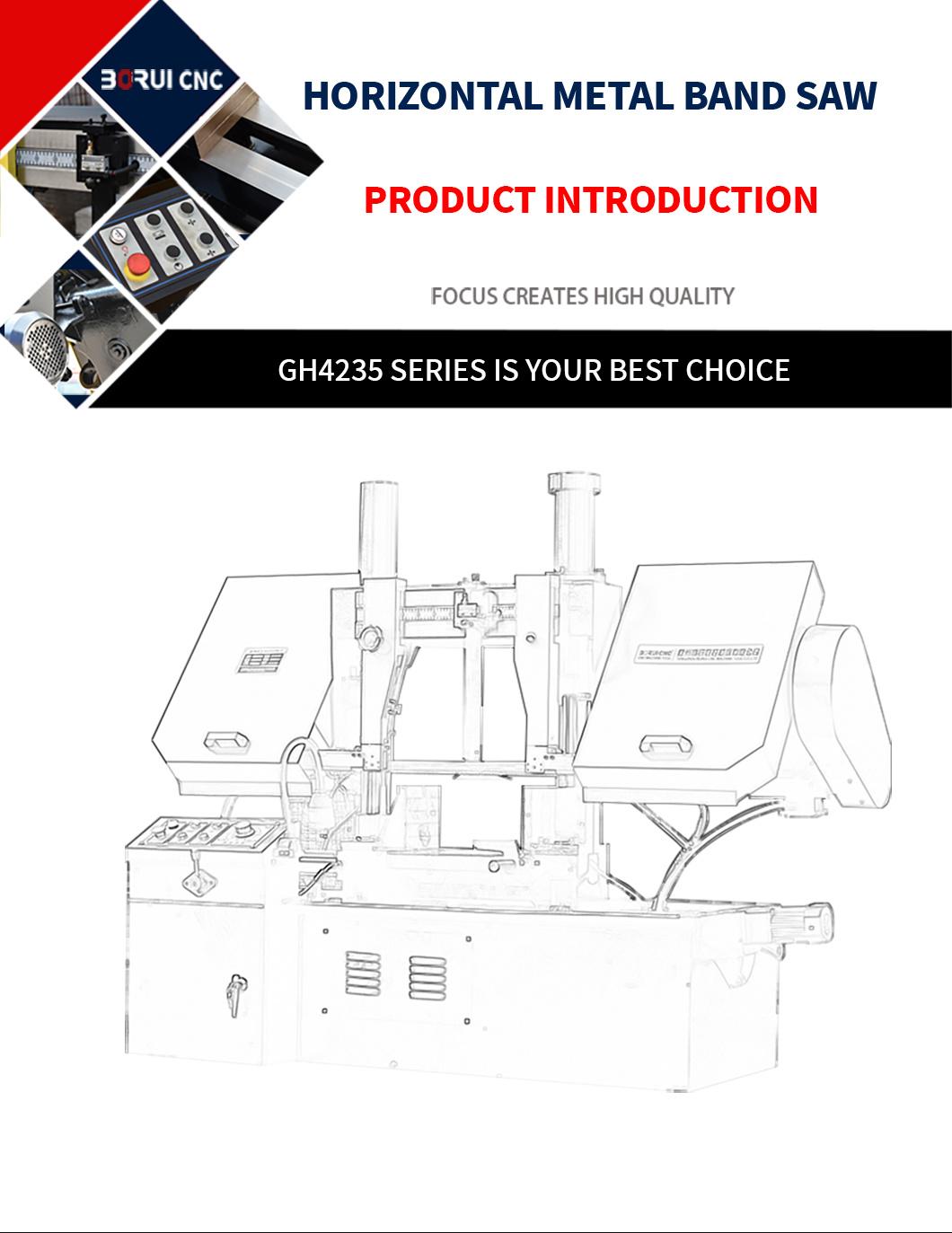 Gh4235 CE Hydraulic Horizontal Metal Cutting Metal Band Saw Machine