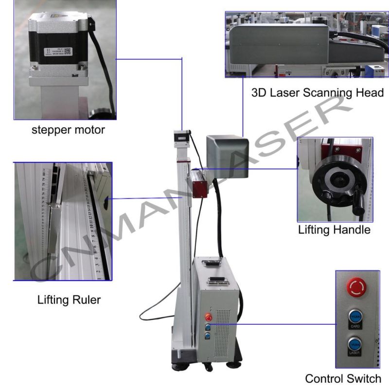 Online Fly Laser Marking Machine for Face Mask Boards Marking UV 3D Laser Marker