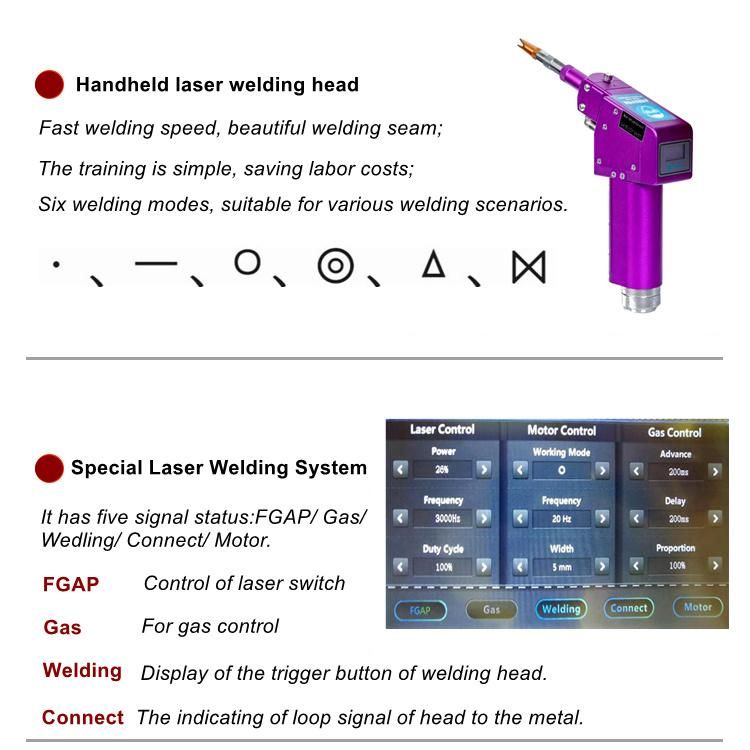 SUS304 Stainless Steel Pipe Fiber Laser Welding Machine 1000W Handheld Type