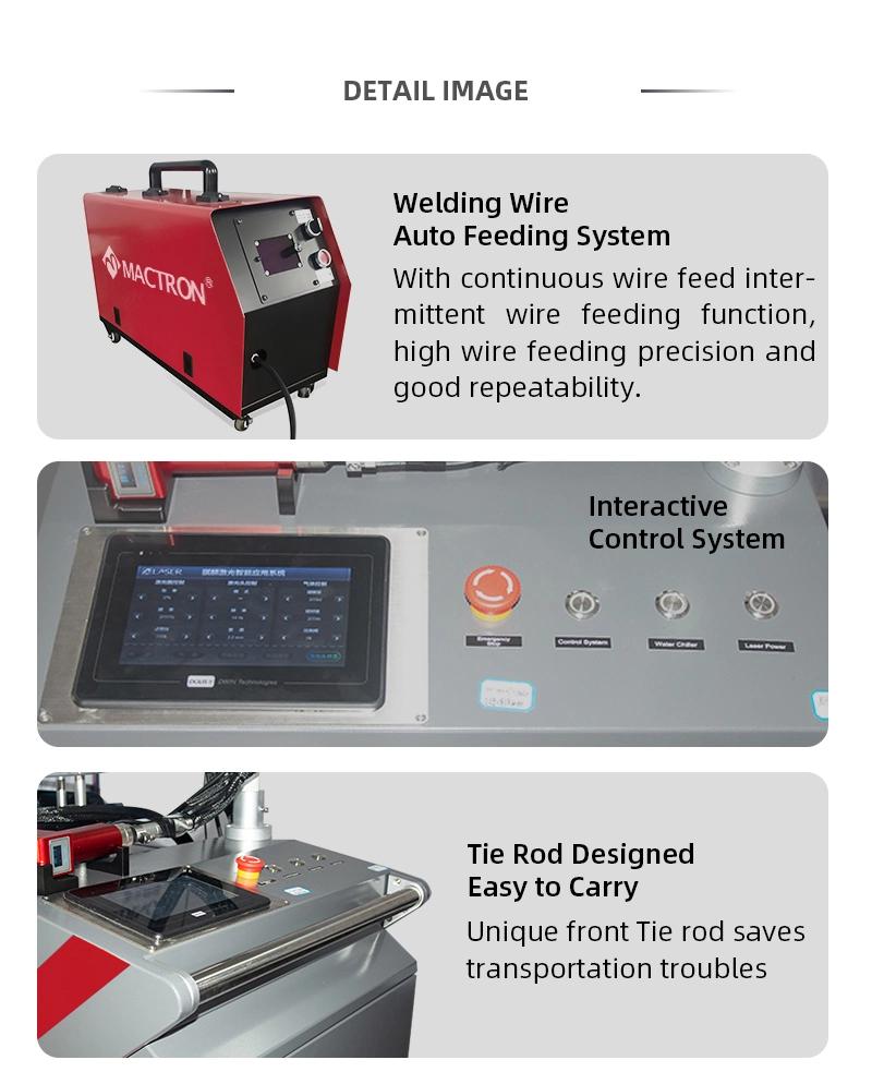 1000W 1500W Steel Aluminum Brass Fiber Laser Welding Machine