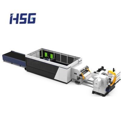 3000W CNC Fiber Laser Cutting Machine 5-10mm Stainless Steel Sheet