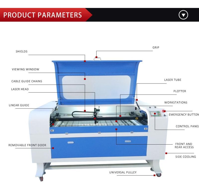 80W 100W 130W CO2 Laser Cutting Machine CNC Laser Engraver 1390 Wood Acrylic MDF Plastic