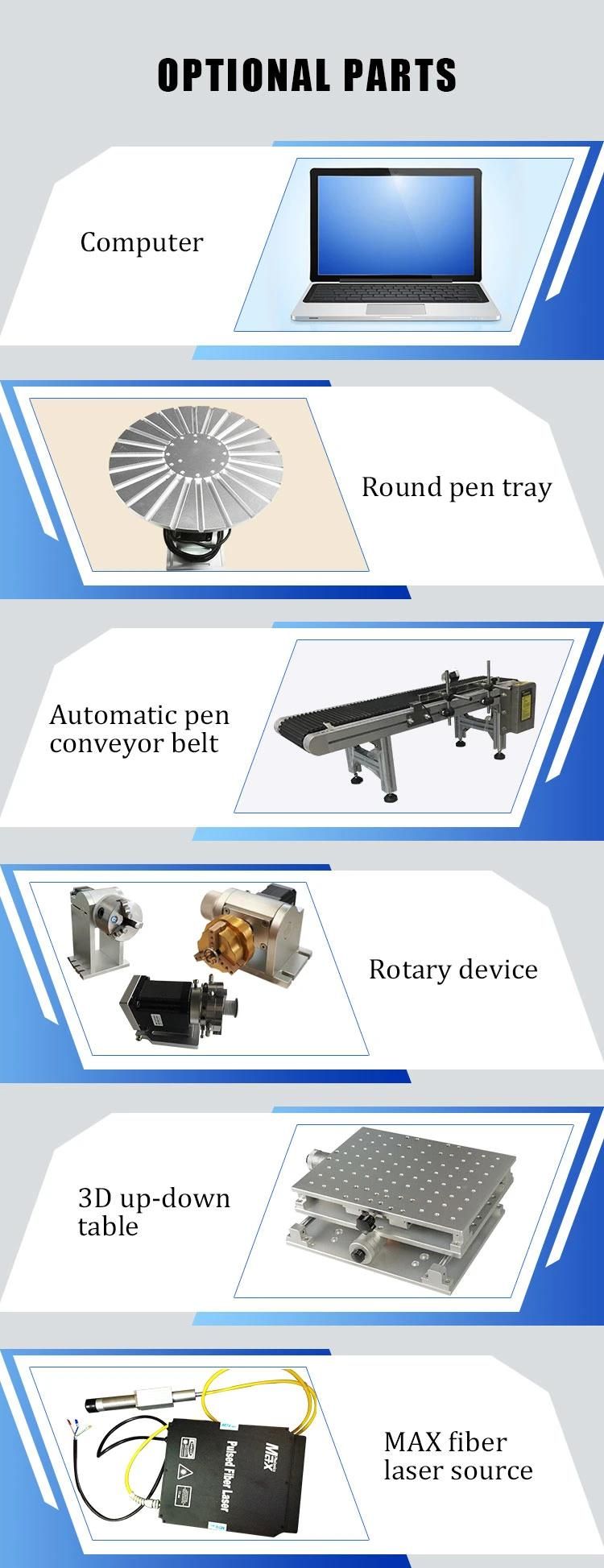 OEM ODM Metal Nonmetal Laser Engraver 20W 30W 50W Fiber Laser Marking Metal Laser Marking System