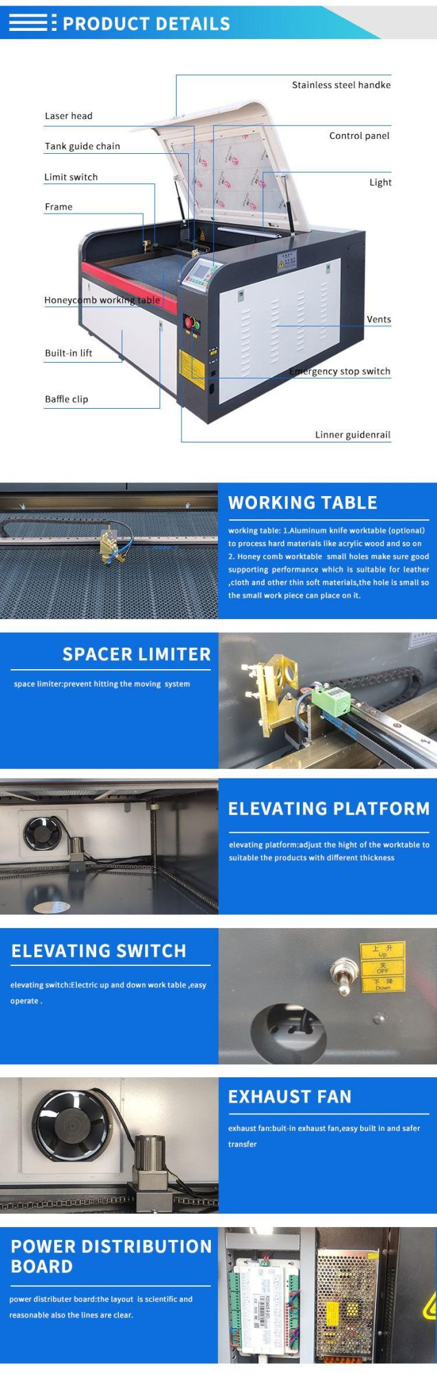 OEM Whole Sale Distributor Agent Price Small Size with 400*600mm Working Area CO2 Laser Engraving and Cutting