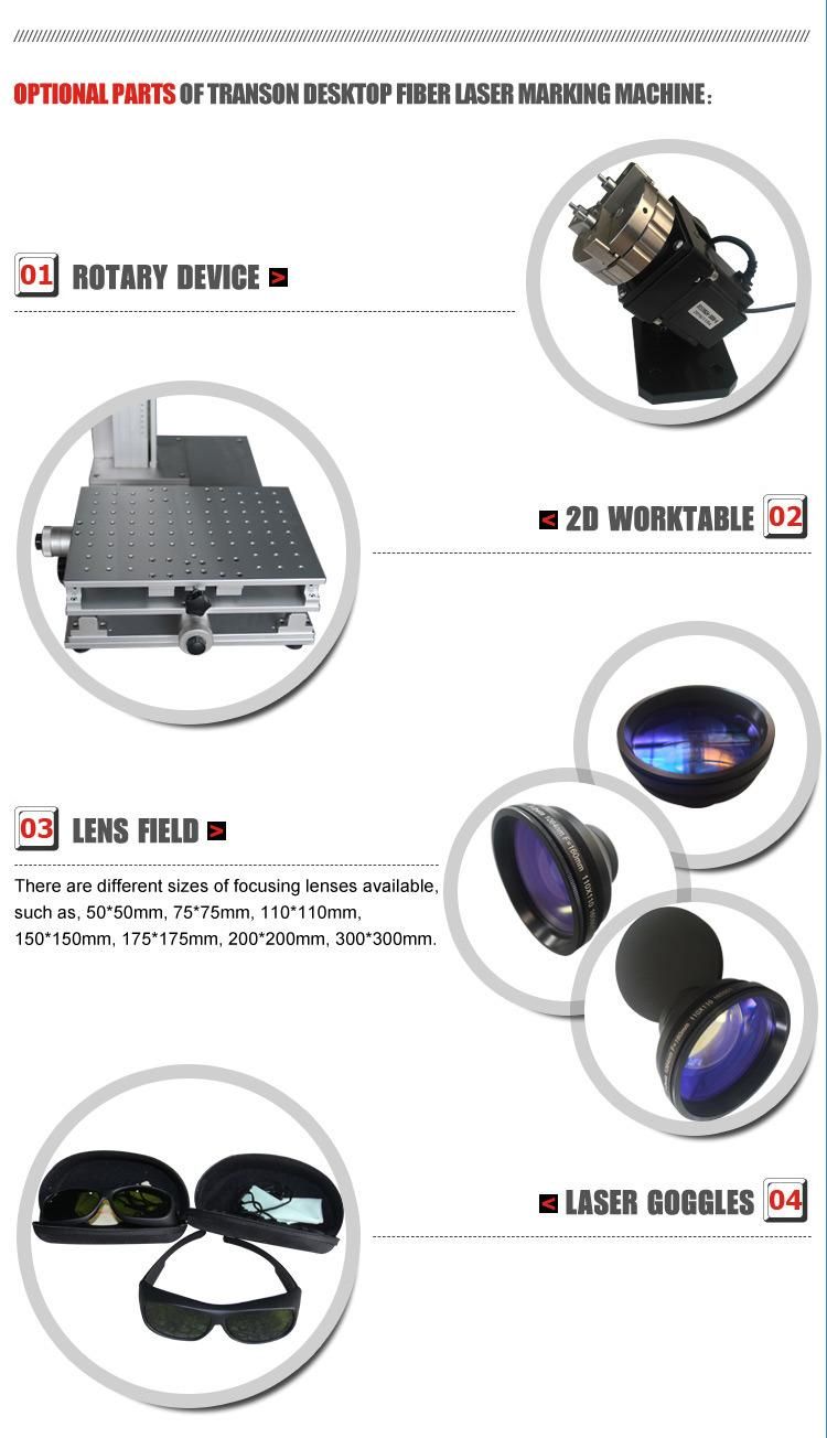 Laser Engraving Marking Cutting 50W Raycus Fiber Marker for Metal Nonmetal