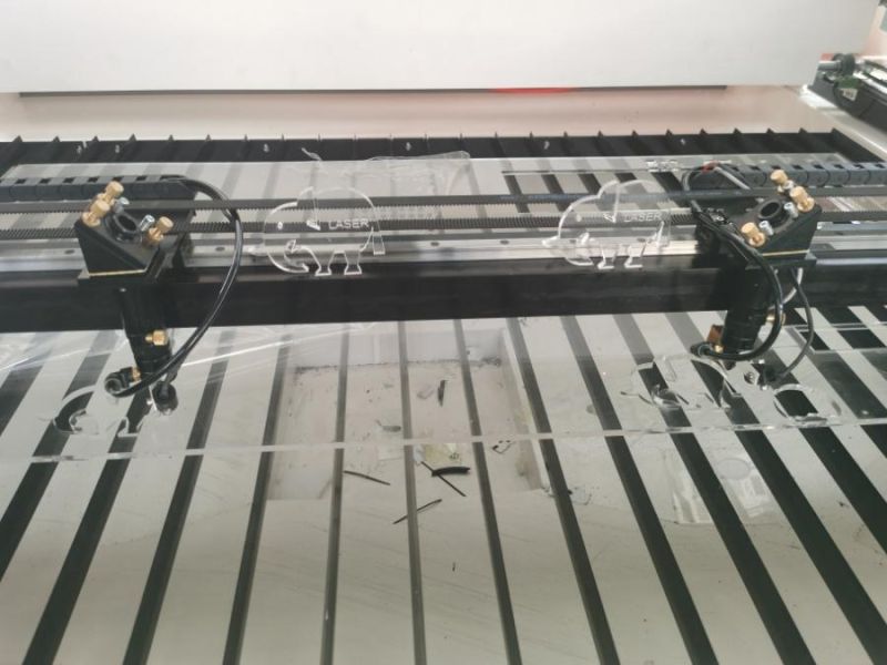 CNC Laser Cutter with Dual Heads for Wood Acrylic Cloth