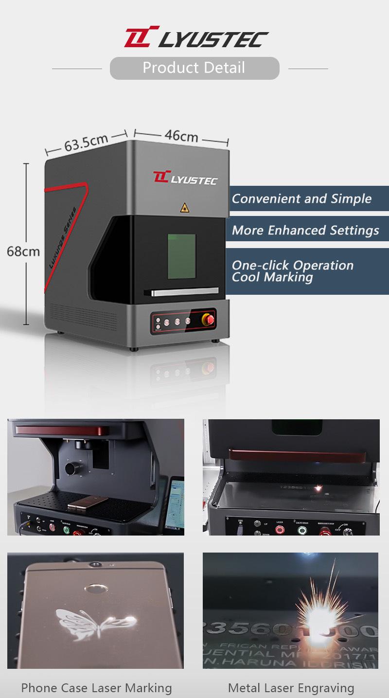 Low Cost 20W 30W Mini Fiber Laser Marking for Jewelry Phone Case Machine Supplier in China