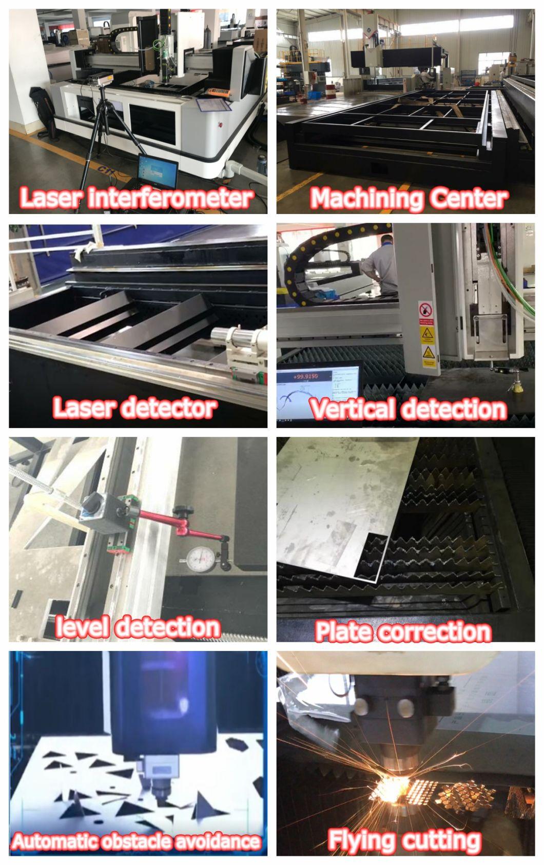 High Power Laser for Double Exchange Table with Cover 3015/6020 Fiber Laser Cutting Machine