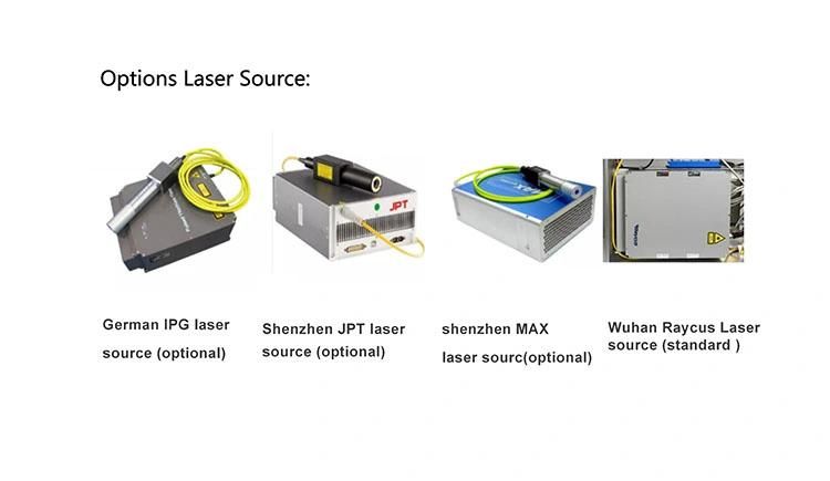 50W Fiber Laser Marking Machine Full Cover Raycus Ipg Source