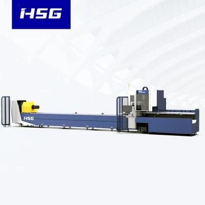 Metal Tube Laser Cutting Machine with Fiber Laser 1500W 4000W